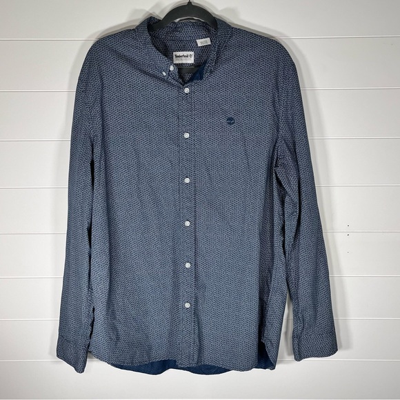 Timberland Men's Button Down Blue Shirt Size XXL - Picture 1 of 6